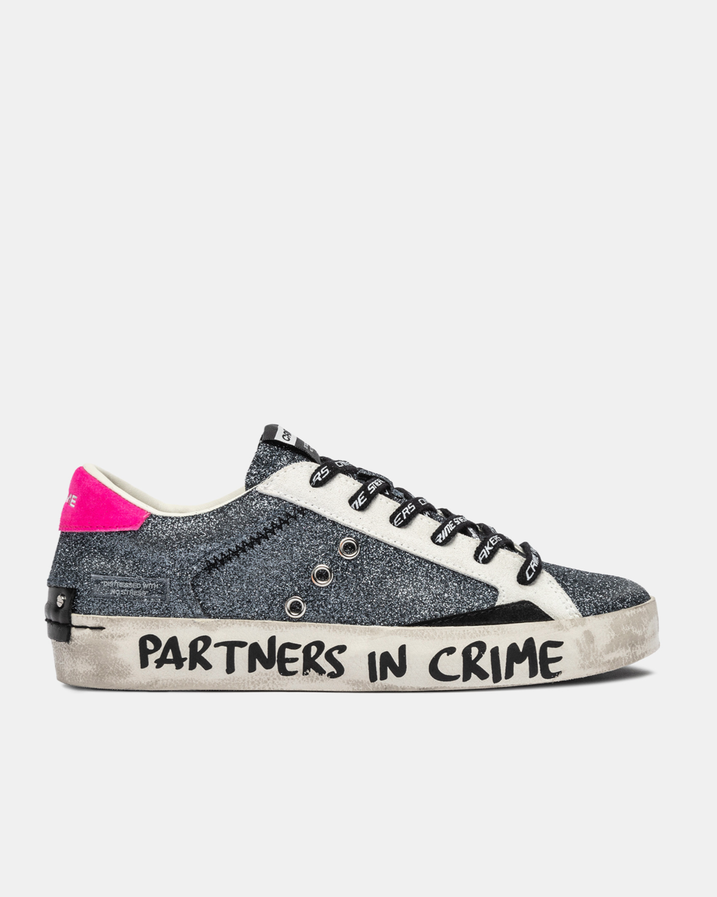 Crime London 25010AA8 Distressed Trainer