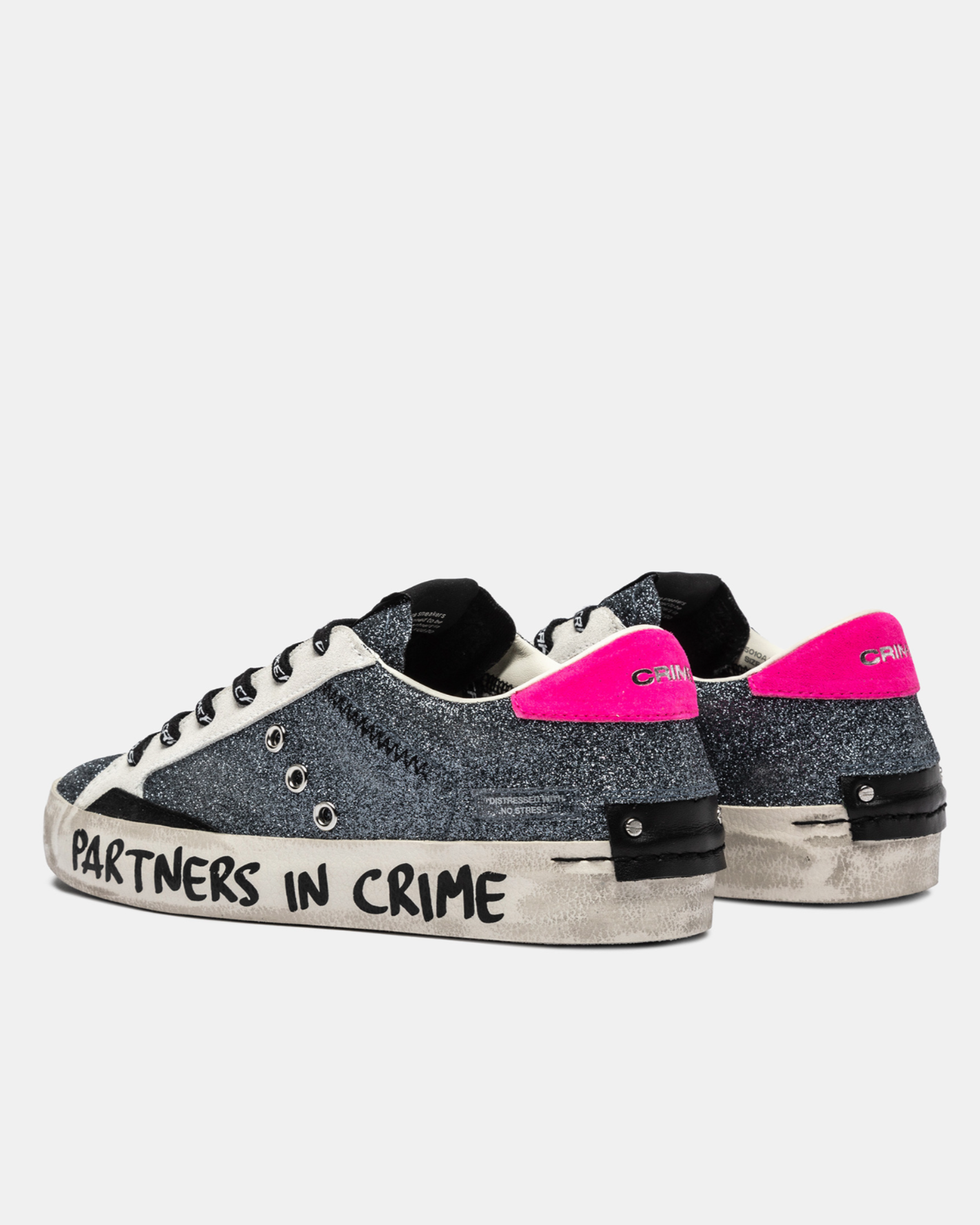Crime London 25010AA8 Distressed Trainer