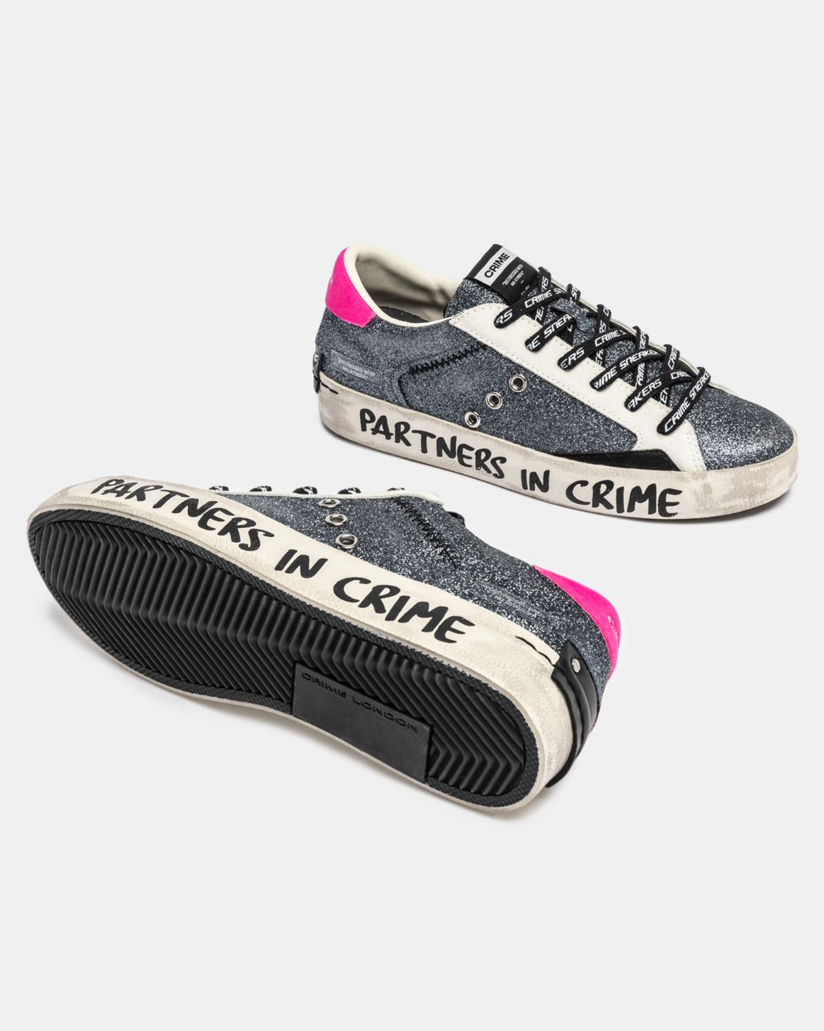 Crime London 25010AA8 Distressed Trainer