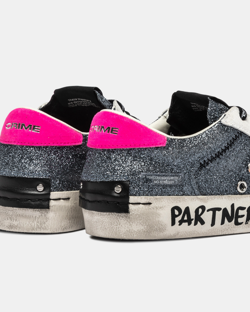 Crime London 25010AA8 Distressed Trainer