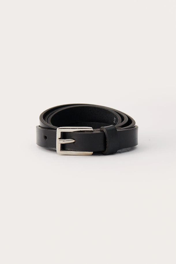 30308088 BLACK Part Two Leather Belt