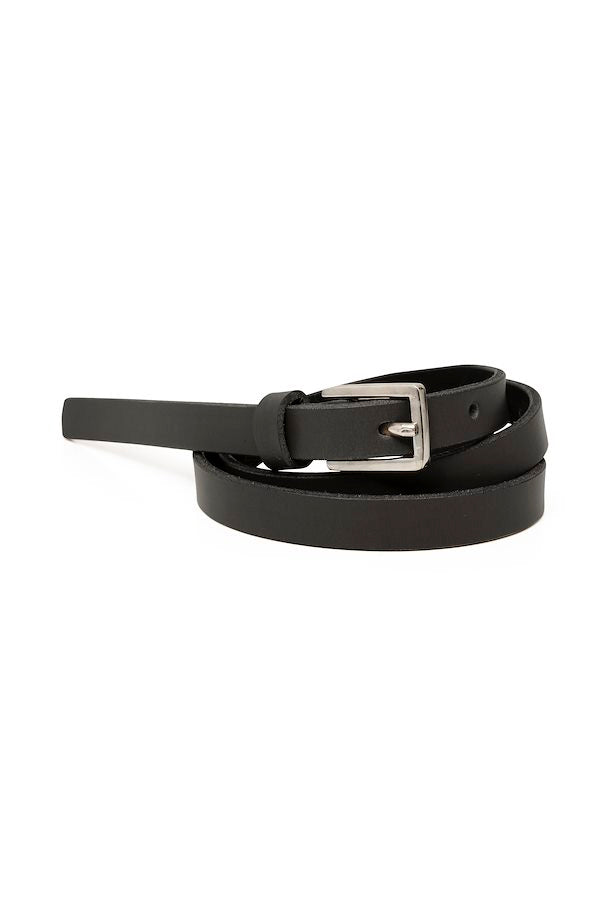 30308088 BLACK Part Two Leather Belt