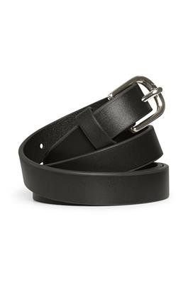 30306393 BLACK Part Two Leather Belt