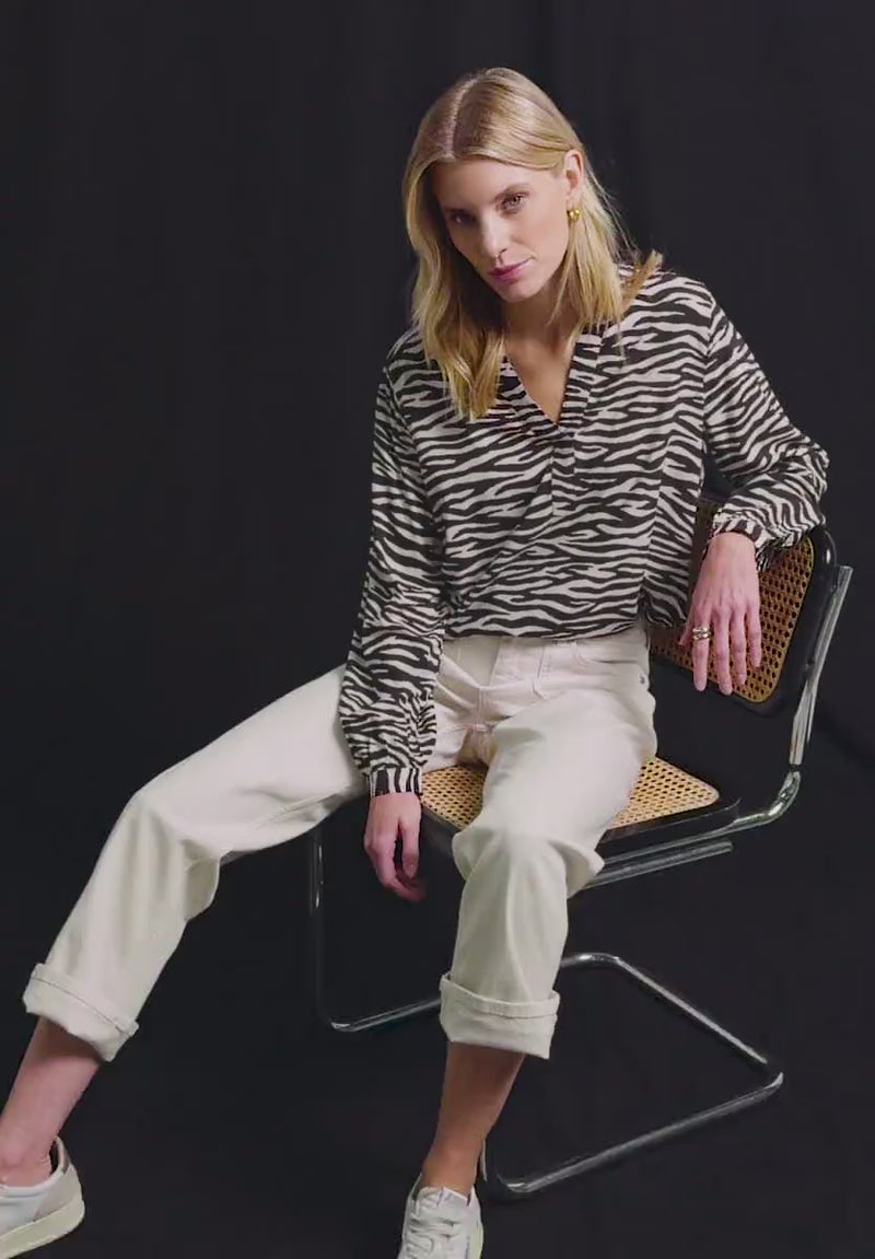 Street One 346047 Splitneck Tunic Blouse