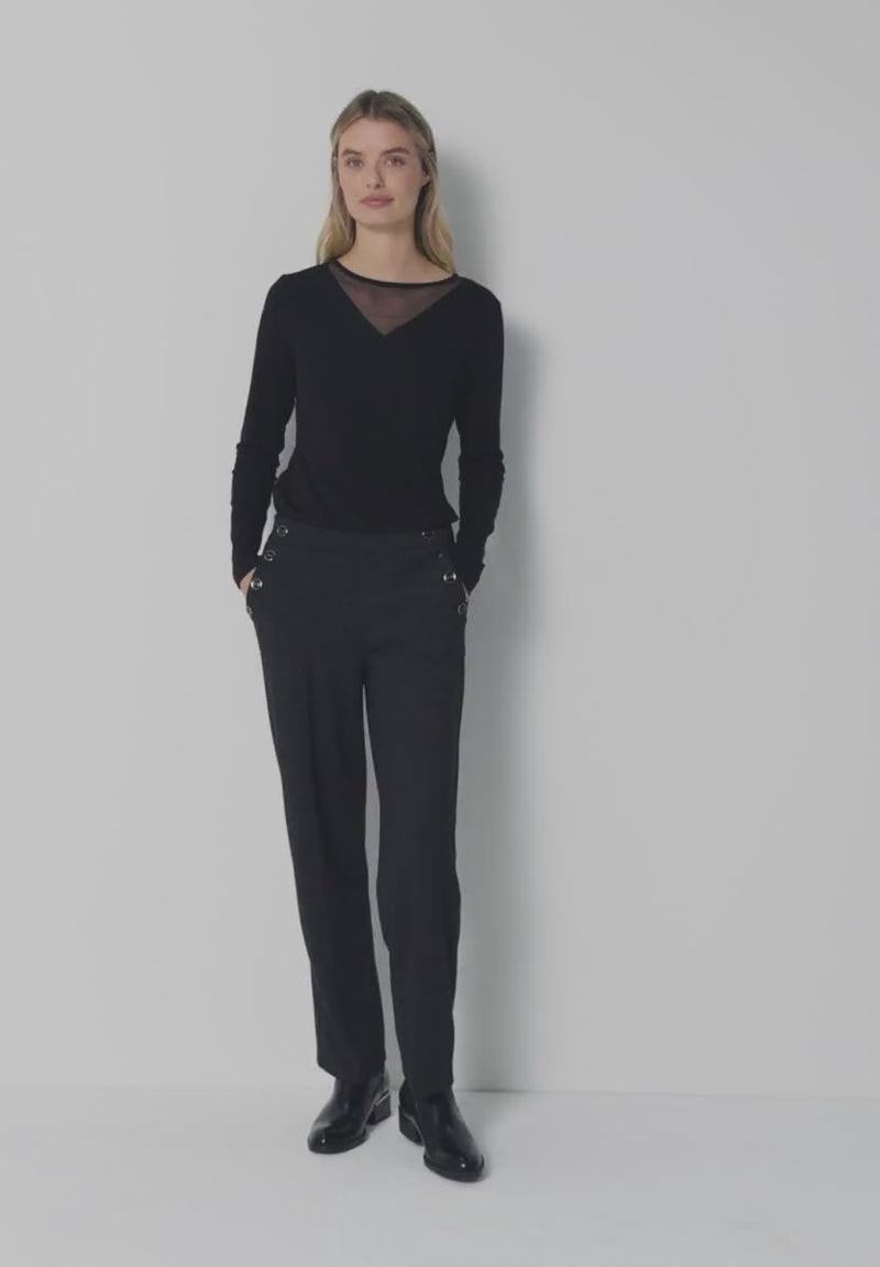 Street One 324277 Shirt With Mesh Insert