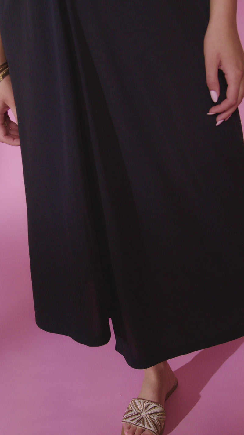 KCS24141 BLACK Kate Cooper Jersey Dress