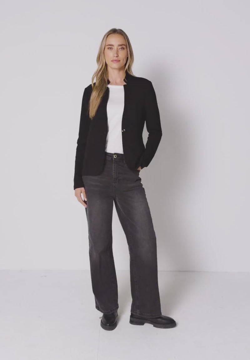 Street One 323842 Structured Shirt W. Lurex Knit