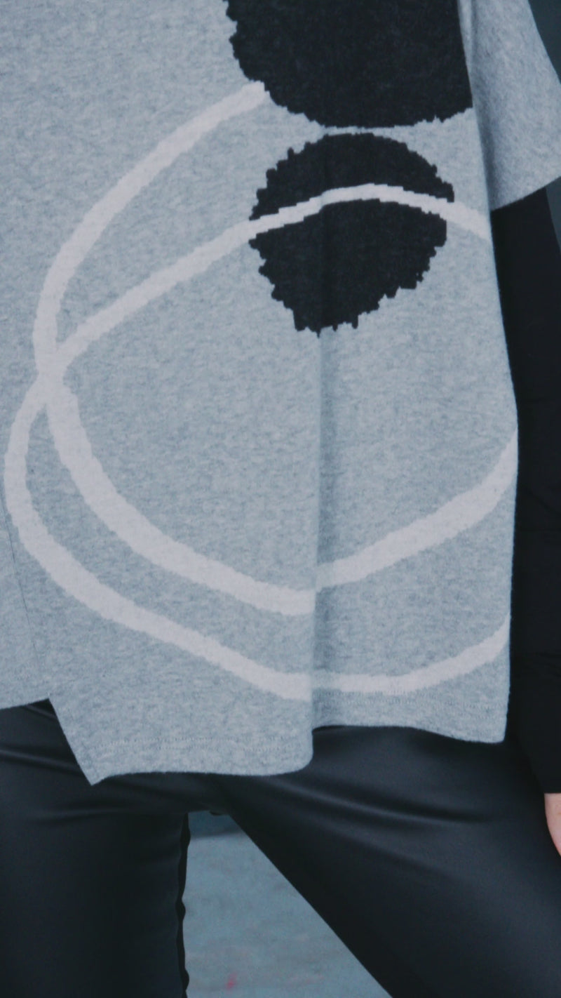 NAYA NAW25167 High neck placement print square top