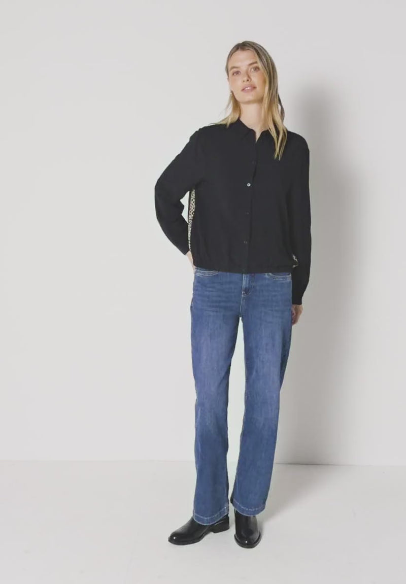 Street One 346126 Shirtcollar Blouse W Gathered