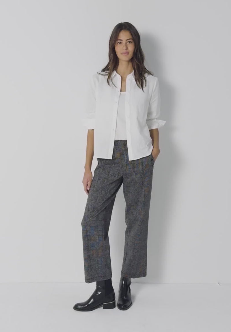 Street One 346162 Buttoned Cotton Shirtcollar Top