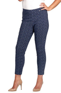 Pinns 302 CT Buttercup Slim Leg Bengaline Ankle Grazer With Back Split