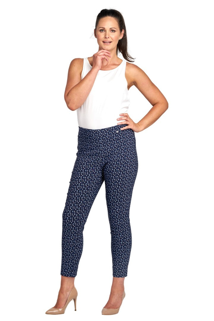 Pinns 302 CT Buttercup Slim Leg Bengaline Ankle Grazer With Back Split