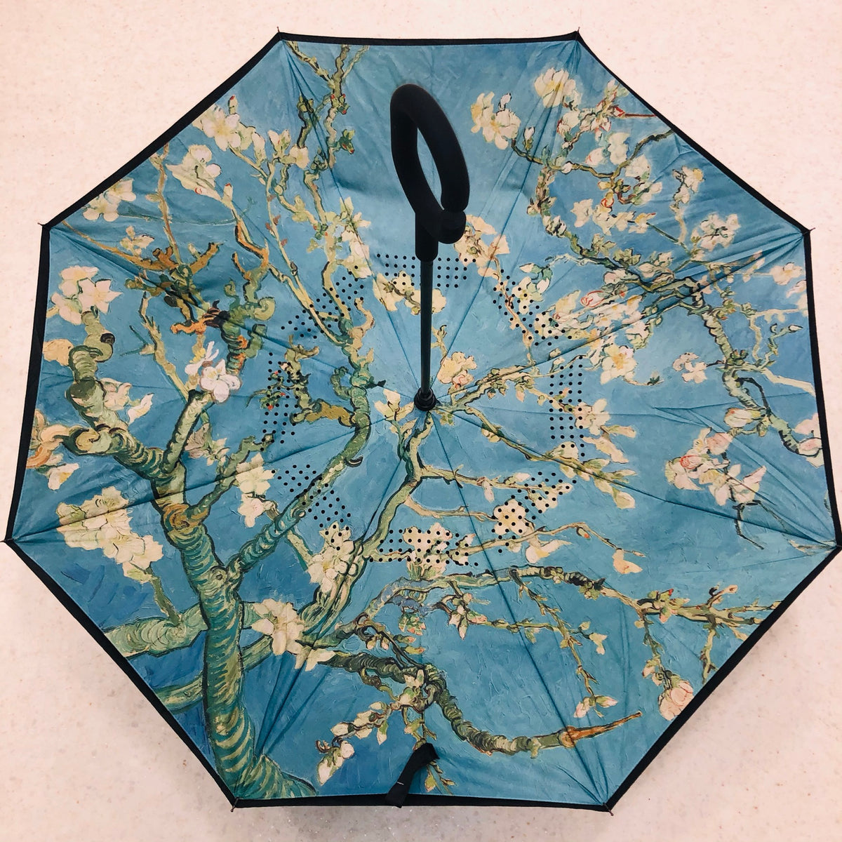 SR-BROLLY-S21B Reverse Opening Umbrella Almond Blossom