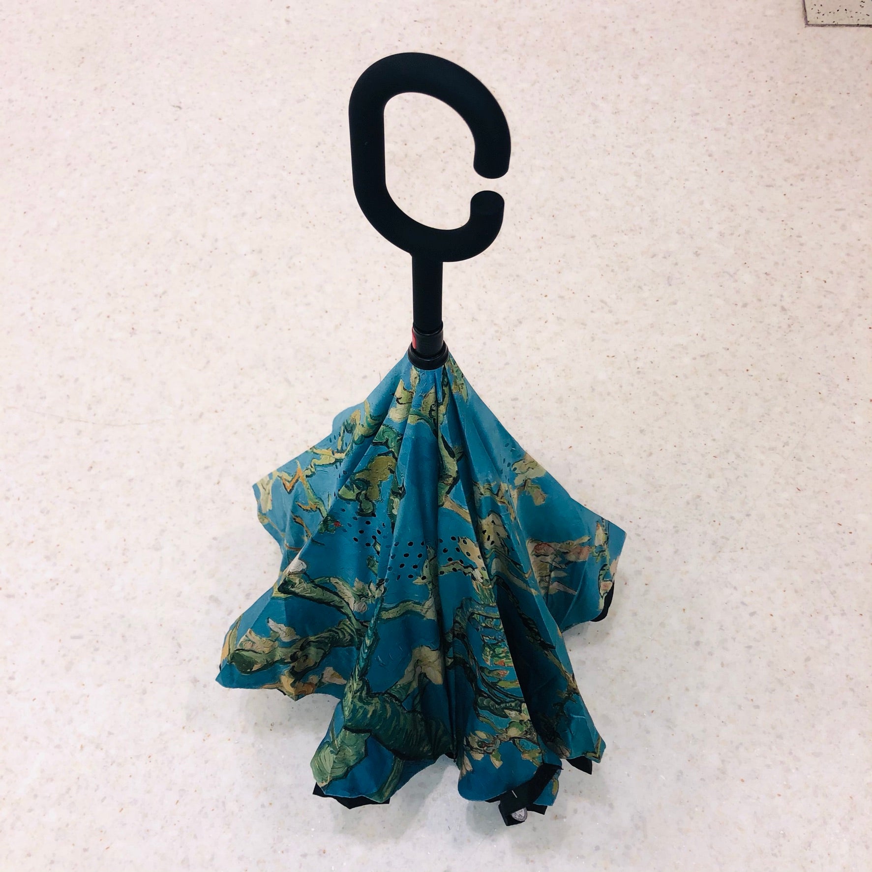 SR-BROLLY-S21B Reverse Opening Umbrella Almond Blossom